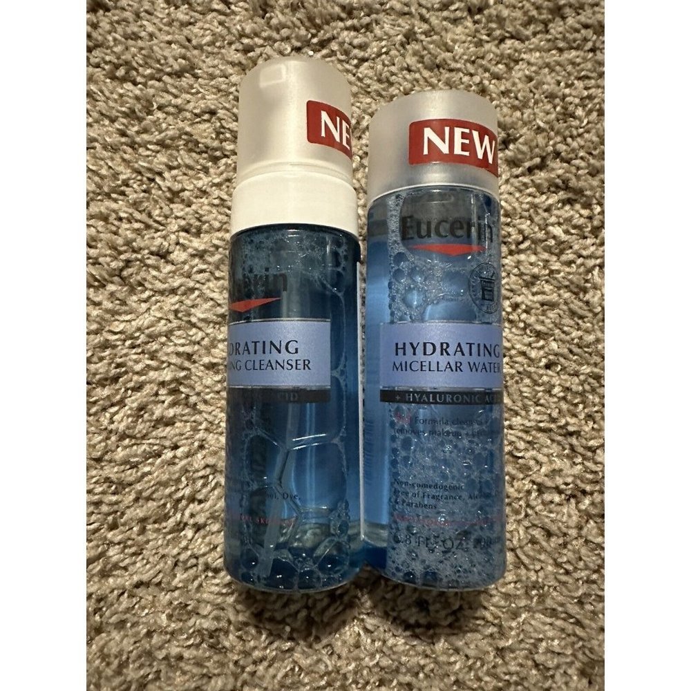 Eucerin Hydrating Foaming Daily Facial Cleanser with & Micellar Water